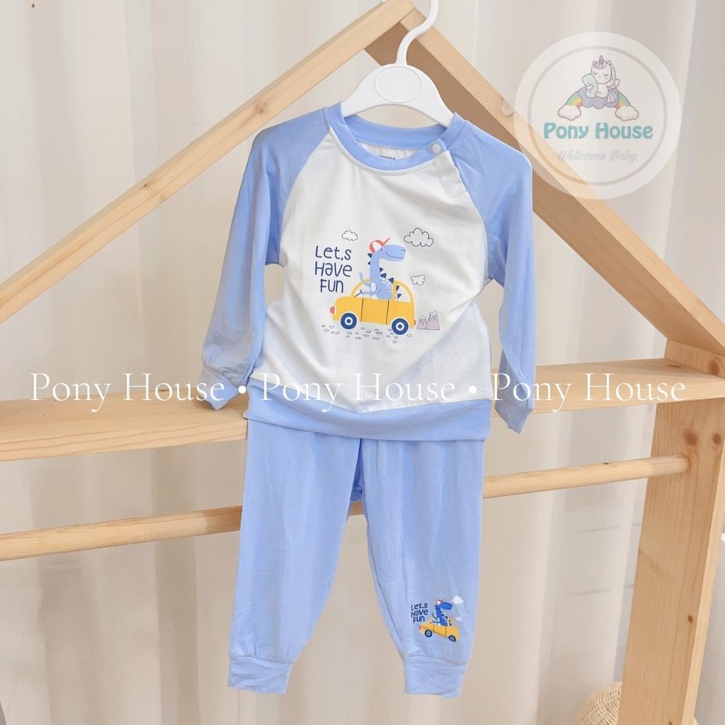 Bộ Quần Áo Dài Tay Dokma Chất Bambo Siêu Mềm Mại Cho Bé Trai Bé Gái Size 6-9M Đến 24-36M