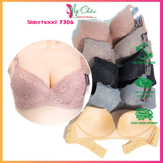 Áo Ngực Ren Sexy Thái Lan SISTER HOOD 7306 Áo Lót Không Gọng Mút Mỏng Nâng Nhẹ Cúp A Form Chuẩn Cao Cấp - Hàng Nhập Khẩu