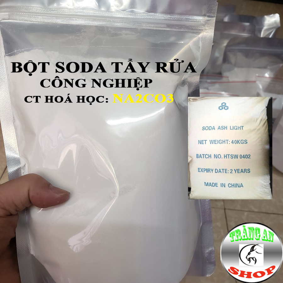 Combo 2 Kg Bột Banking soda tẩy công nghiệp, bột soda Na2CO3