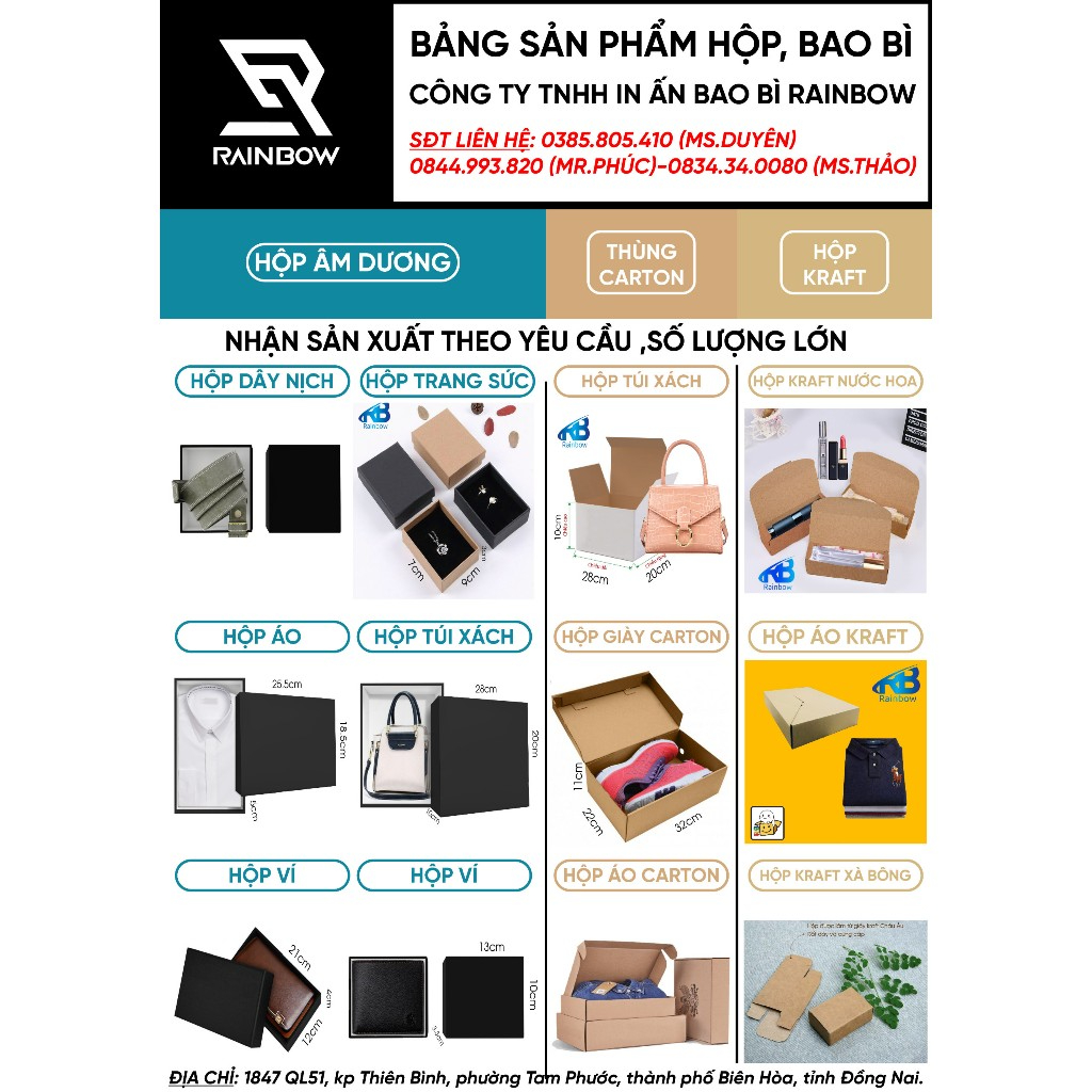HỘP GIẤY ĐỰNG QUẦN ÁO  SIZE 25.5X18.5X5CM