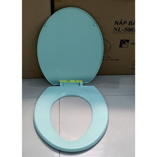 Nắp bồn cầu xanh ngọc xanh cốm