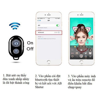 🔥 GIÁ SỈ 🔥 Remote Bluetooth Chụp Hình Từ Xa Android ios