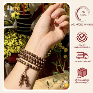 Vòng tay trầm hương 108 hạt - trầm hương thiên nhiên