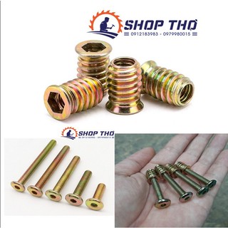 Ốc cấy ren , bulong mũ dẹt M8
