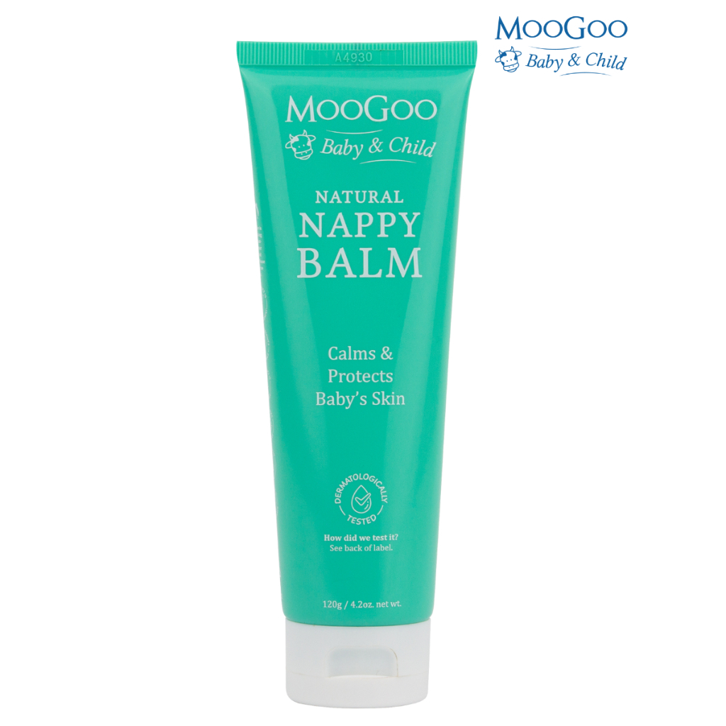 Kem chống hăm tã cho bé sơ sinh từ 0M+ MooGoo tuýp 50g, 120g Baby Nappy Balm - Hàng Úc chính hãng