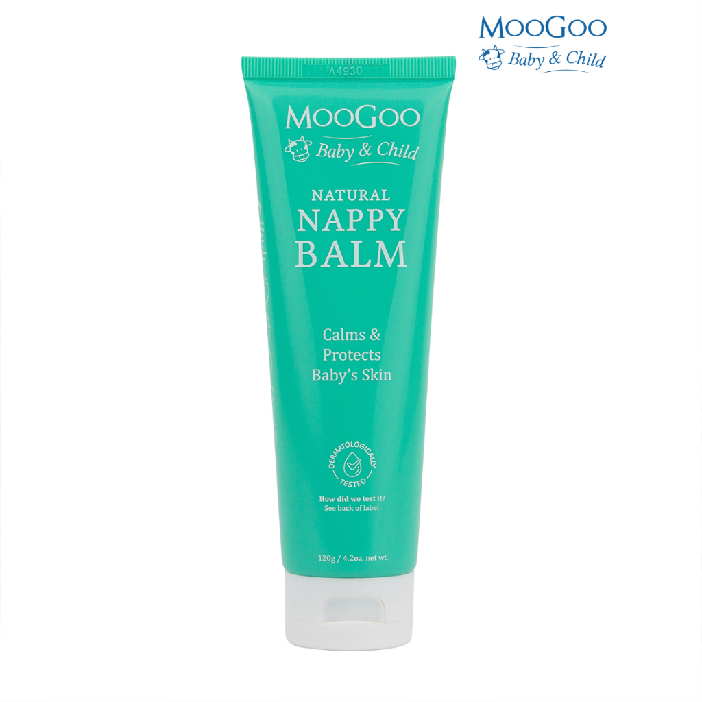 Kem chống hăm tã cho bé sơ sinh từ 0M+ MooGoo tuýp 50g, 120g Baby Nappy Balm - Hàng Úc chính hãng