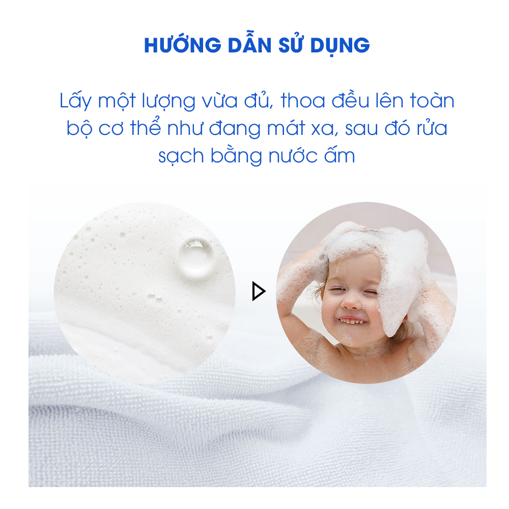 Sữa tắm gội 2in1 dịu nhẹ Atono2 Oxygen cho bé (0m+) 300gr