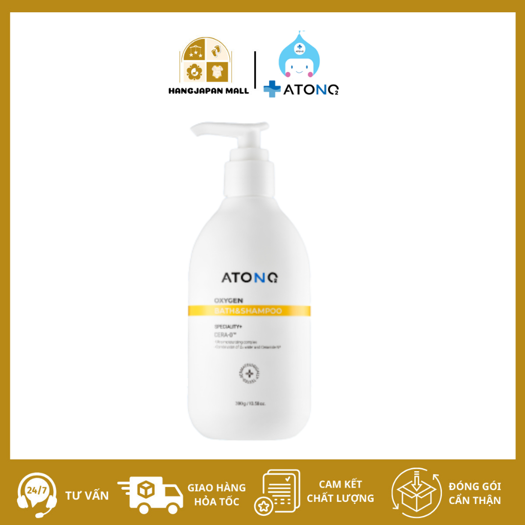 Sữa tắm gội 2in1 dịu nhẹ Atono2 Oxygen cho bé  300gr