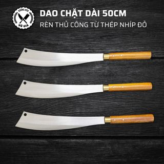 Dao chặt cây, dao đi rừng chuyên dụng dài 50cm - rèn từ nhíp ô tô siêu bền