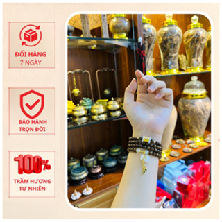 Vòng Trầm Hương 108 Hạt Mix Lu Thống Theo Mệnh - Mộc Hương Rừng
