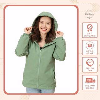 Áo Khoác Gió Nữ, Áo Gió Nữ 2 Lớp Cao Cấp Chống Nước - Minh Nguyệt Shop