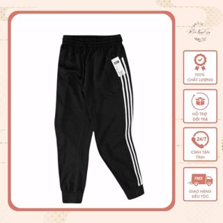 Quần Thể Thao Nỉ 3 Sọc Cho Cả Nam và Nữ Form Chuẩn, Chất Dày Đẹp - Minh Nguyệt Shop