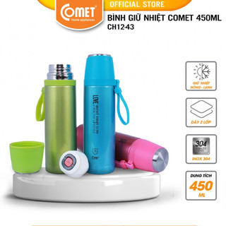 Bình giữ nhiệt Utilities COMET CH12-43 màu xanh dương xanh chuối đỏ