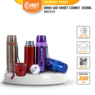 Bình giữ nhiệt COMET CH12-31 350ml  inox 304SUS, giữ nhiệt trong vòng 6 - 8 tiếng