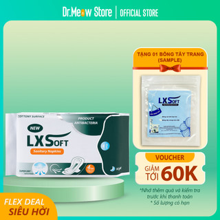 Băng Vệ Sinh LXSoft ban đêm 338mm🙋SIÊU MỎNG SIÊU THẤM HÚT🙋BẠC HÀ THE MÁT