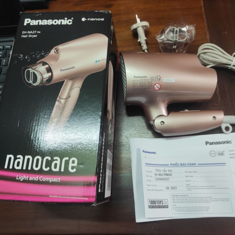 🇻🇳 Máy sấy tóc Panasonic EH-NA27PN645 công xuất 1200w công nghệ nanoe bảo vệ tóc bóng mượt