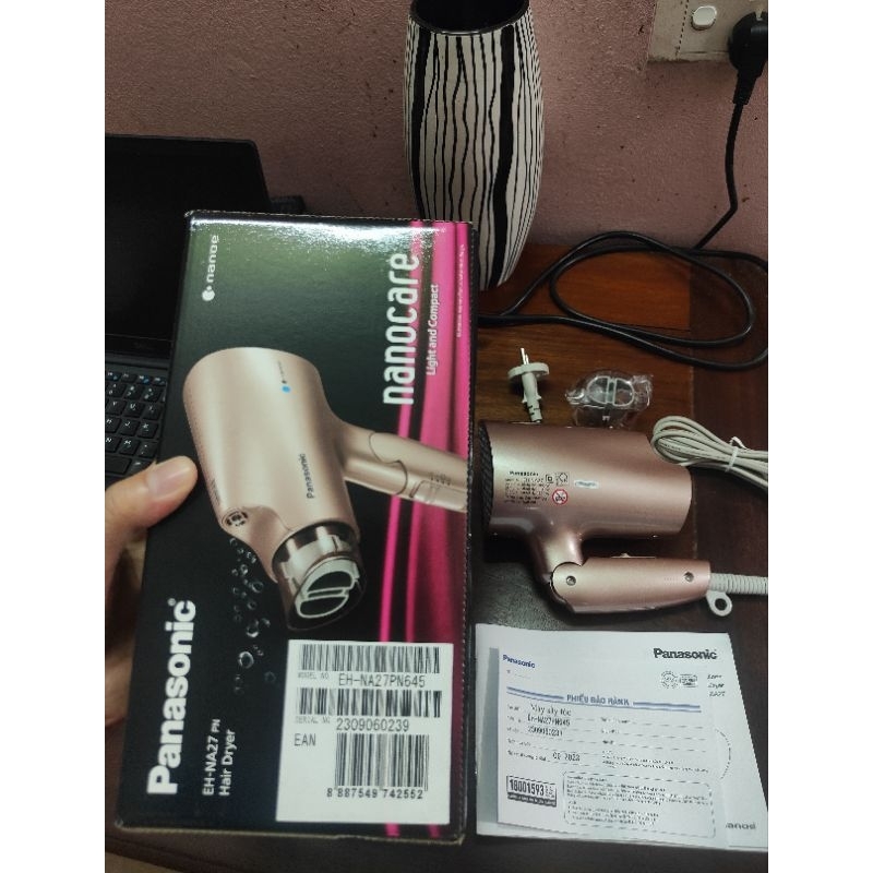 🇻🇳 Máy sấy tóc Panasonic EH-NA27PN645 công xuất 1200w công nghệ nanoe bảo vệ tóc bóng mượt