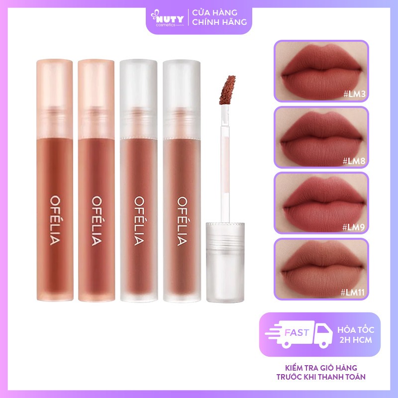 Son Kem Lì Lâu Trôi OFÉLIA Uncovered Lip Mousse (4.3g)