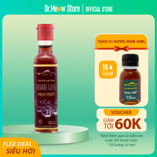 Nước mắm truyền thống Hoàng Long Phan Thiết 43 đạm/250ml - 100% nguyên chất cá cơm than tươi + muối biển tuyển chọn