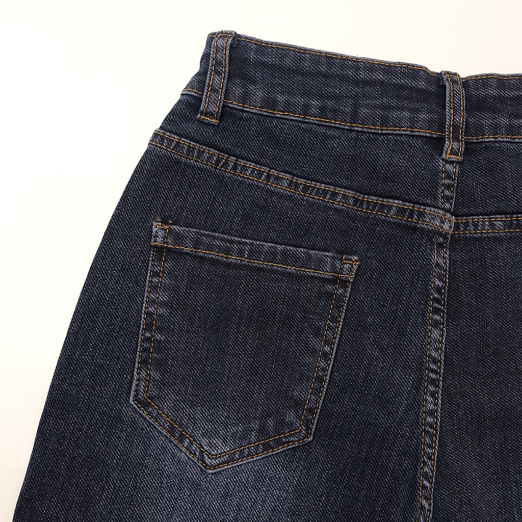 Quần Jeans Nữ Dáng Suông Cao Cấp Luperi LFQJ180 Thiết  Kế Gấu Tua Rua Kiểu Dáng Thời Trang Thời Thượng Co Giãn Thoải Mái