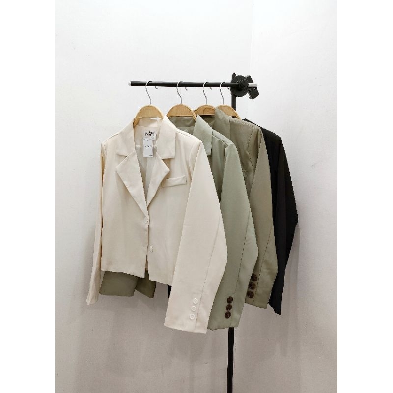 Blazer croptop trơn A4200