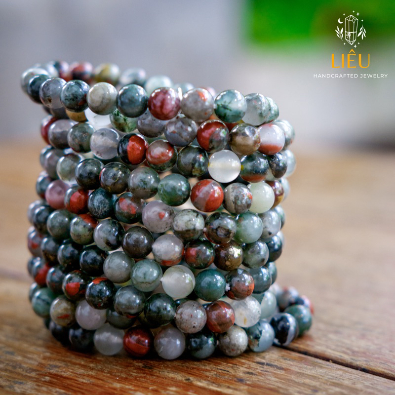 Vòng tay đá Huyết Thạch - African Bloodstone