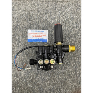 Bộ đầu bơm máy rửa xe mini có chỉnh áp - đầu bơm máy rửa xe gia đình