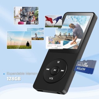 Máy Nghe Nhạc Mp3 Mini thể thao học sinh kết nối Bluetooth 5.0 hỗ trợ thẻ nhớ lên đến 128GB