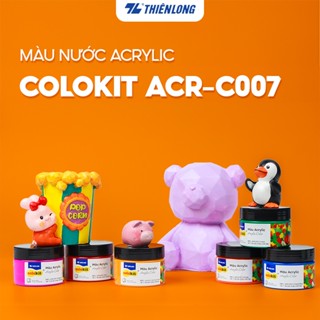 Màu nước acrylic cao cấp không phai màu dạng hũ 100ml Thiên Long Colokit ACR-C007- vẽ trên giấy/tô tượng