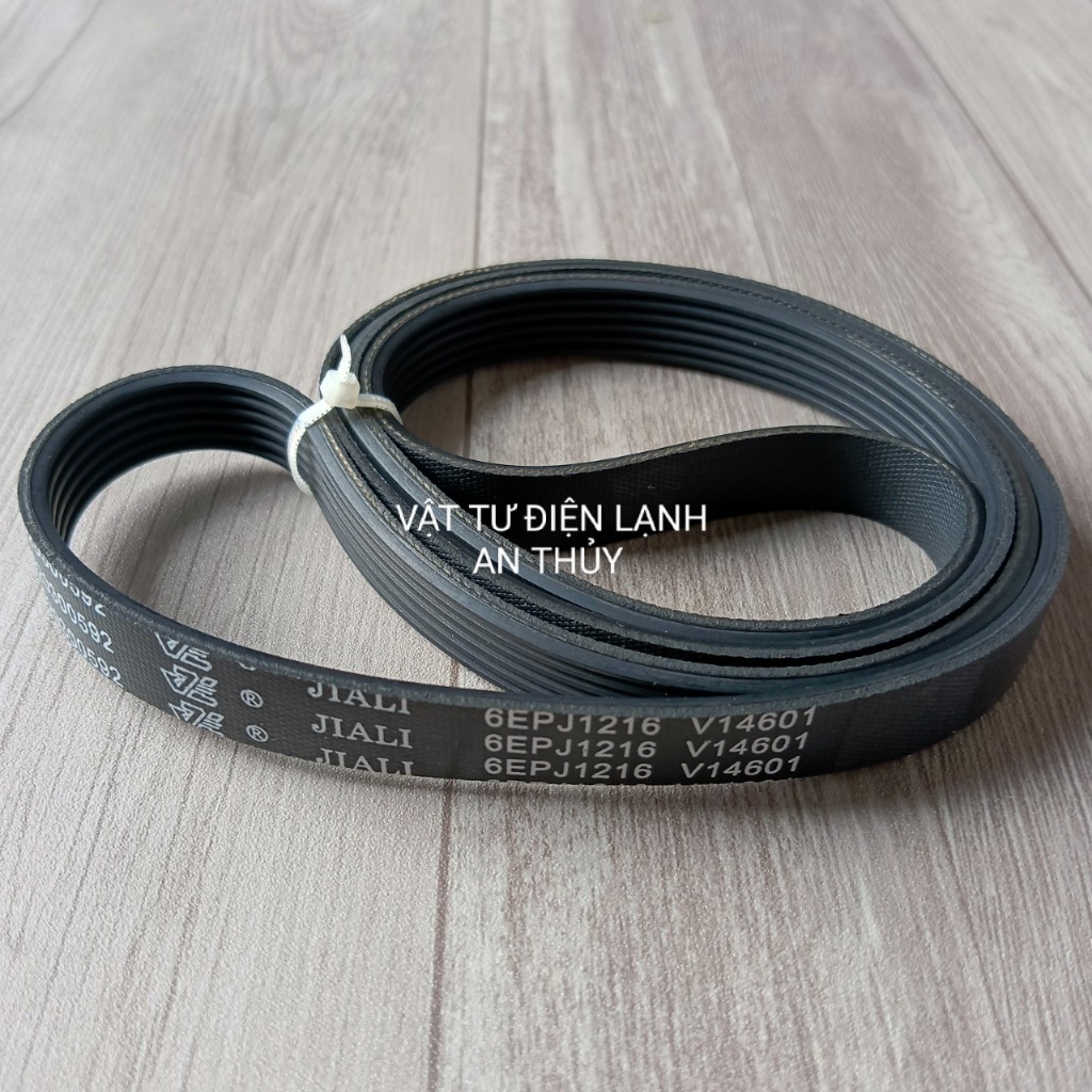 Dây curoa máy giặt cửa ngang AQUA 1216- ĐAI CUROA MÁY GIẶT LỒNG NGANG AQUA  6EPJ 1216