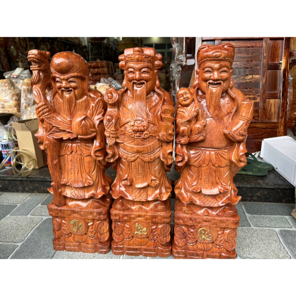 Tam đa Phúc Lộc Thọ 3 ông cao 30 cm siêu đẹp