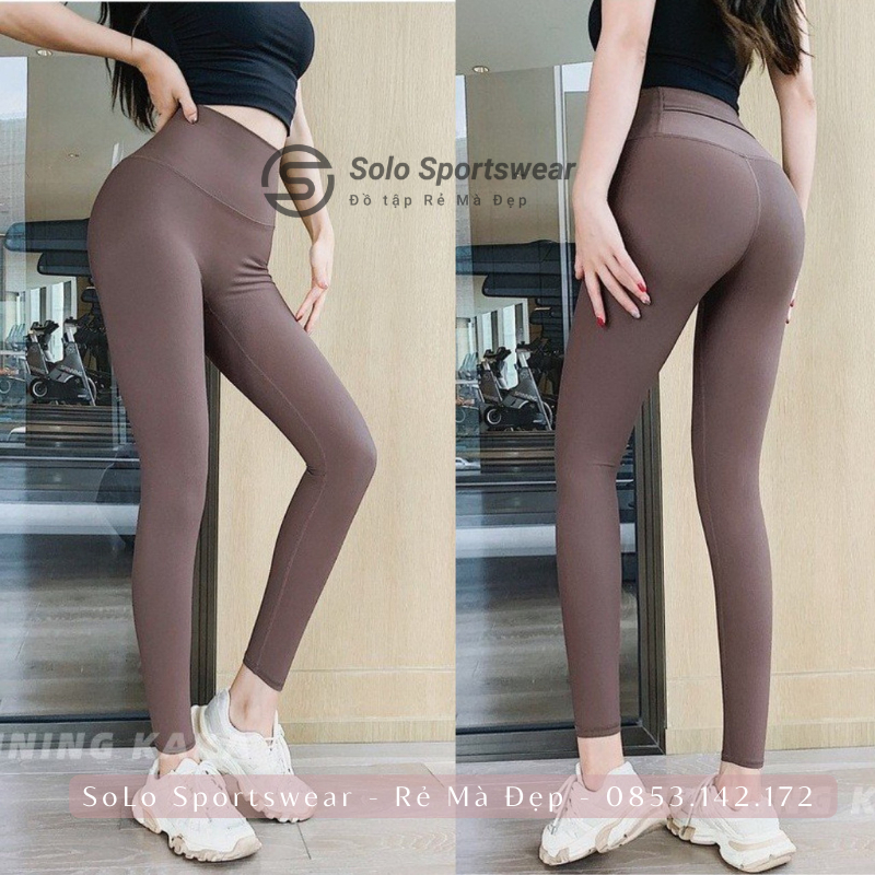Quần Tập Gym Yoga Legging Túi Cạp Lưng Cao Gen Bụng Nâng Mông Thể Thao Nữ Thun Poly Mềm Mịn Thoáng Mát Cực Tôn Dáng 2007