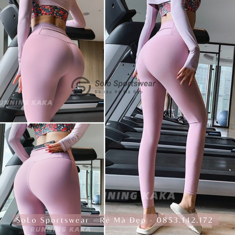 Quần Tập Gym Yoga Legging Túi Cạp Lưng Cao Gen Bụng Nâng Mông Thể Thao Nữ Thun Poly Mềm Mịn Thoáng Mát Cực Tôn Dáng 2007