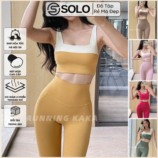 Set Bộ Đồ Tập Áo Bra Nâng Ngực Quần Legging Cạp Cao Gen Bụng Thun Mềm Mịn Thoáng Mát Tôn Dáng 2921