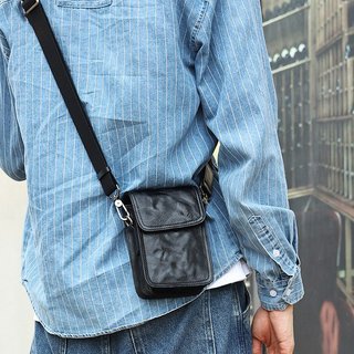 Túi mini phom hộp da bò cao cấp màu đen db197