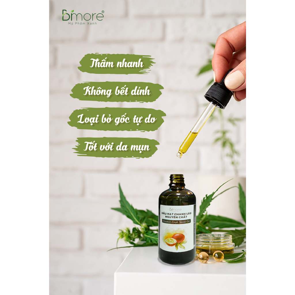Dầu hạt chanh leo chống lão hóa, trẻ hóa da, dưỡng da, dưỡng tóc.