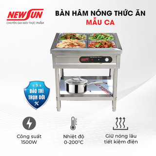Bàn hâm nóng thức ăn có chân CA NEWSUN - Giữ thức ăn thơm ngon nóng hổi