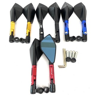 Gương 5 cạnh rizoma full nhôm xoay gập loại 1 xịn đủ ốc
