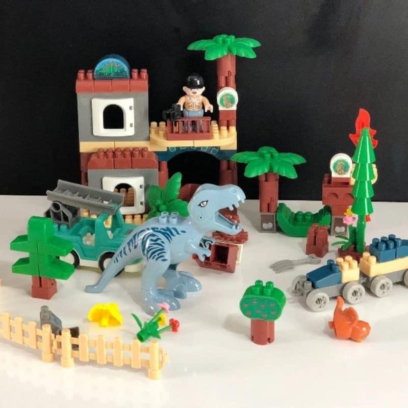 Bộ đồ chơi xếp khối công viên khủng long 175 chi tiết ( hàng khuyến mại sữa Enfa)