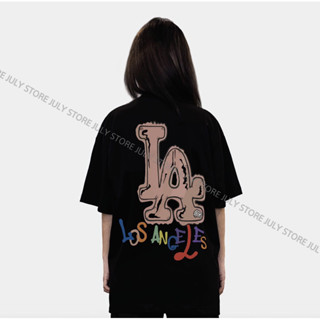 Áo Thun MLB Los Angeles 7 màu thun 100% cotton 2 chiều - Form Unisex Nam Nữ Hàng Full Tem Tag (MLB 018)