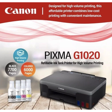 Máy in phun màu Canon Pixma G1020 bảo hành 12 tháng