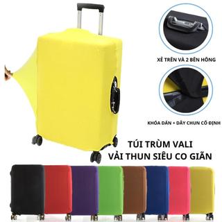 Bọc vali vải thun co giãn 4 chiều chống trầy xước đủ màu có thể giặt được