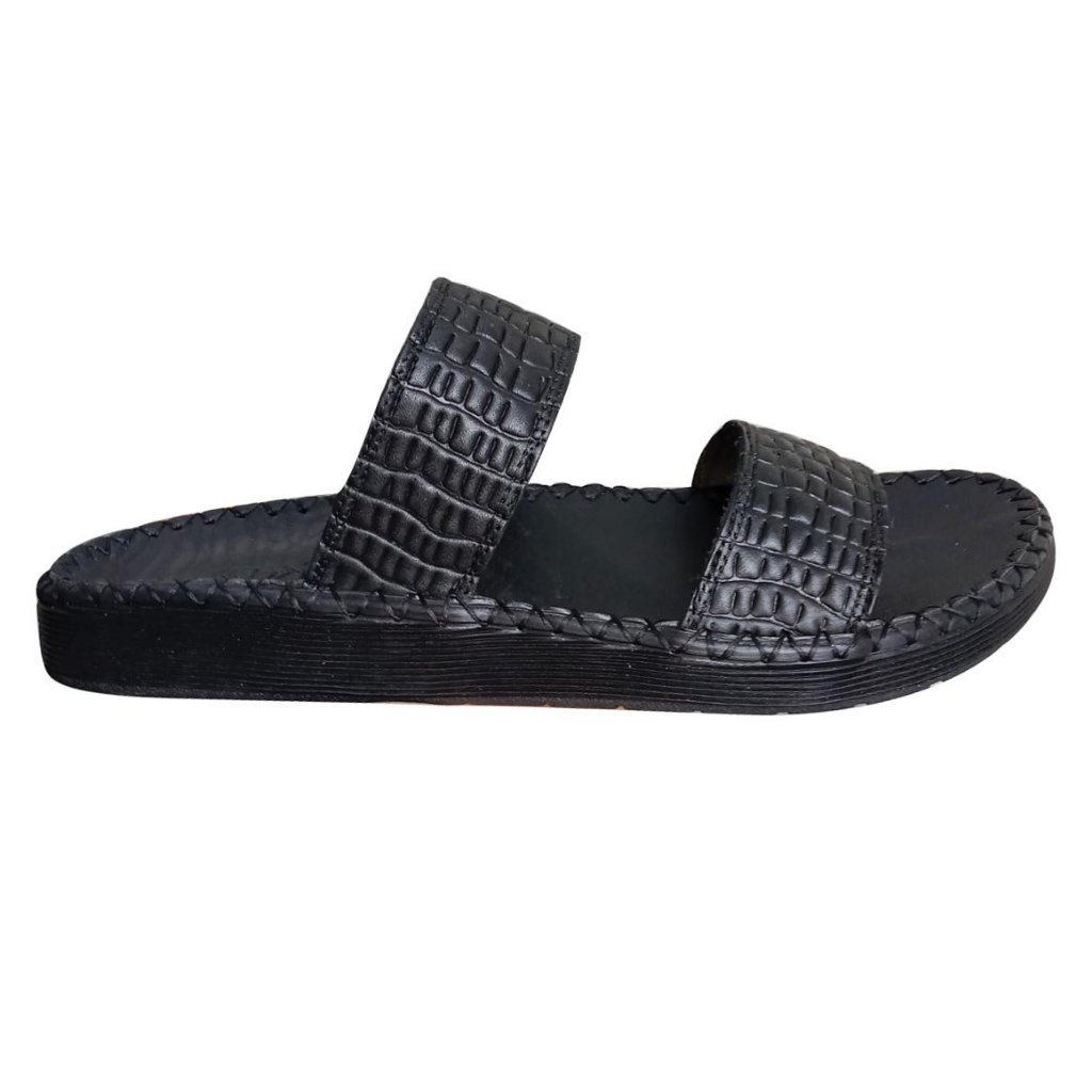 Dép da nam D85 chất liệu da bò kiểu dáng thời trang thanh lịch