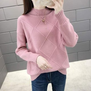 Áo len nữ cổ 3 phân thời trang cao cấp phong cách Hàn Quốc chất len dày dặn mềm mại