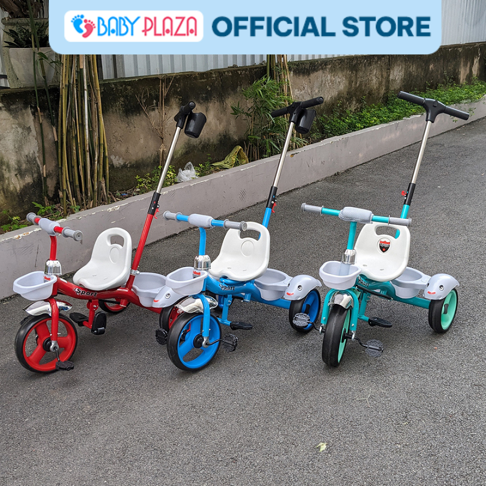 Xe đạp 3 bánh có cây đẩy cho bé BABY PLAZA XDH-3208