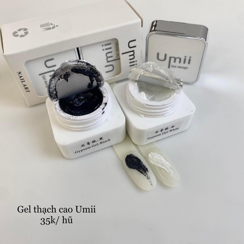 Gel nhũ Umii- gel thạch cao-gel metan-gel inox-gel nhện -gel tạo gân-gel gôm trong nặn hình- sản phẩm Umii