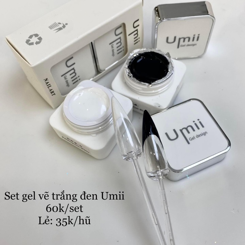 Gel nhũ Umii- gel thạch cao-gel metan-gel inox-gel nhện -gel tạo gân-gel gôm trong nặn hình- sản phẩm Umii