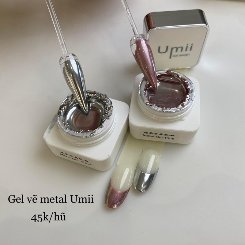 Gel nhũ Umii- gel thạch cao-gel metan-gel inox-gel nhện -gel tạo gân-gel gôm trong nặn hình- sản phẩm Umii