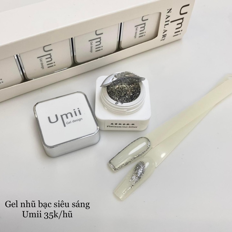 Gel nhũ Umii- gel thạch cao-gel metan-gel inox-gel nhện -gel tạo gân-gel gôm trong nặn hình- sản phẩm Umii