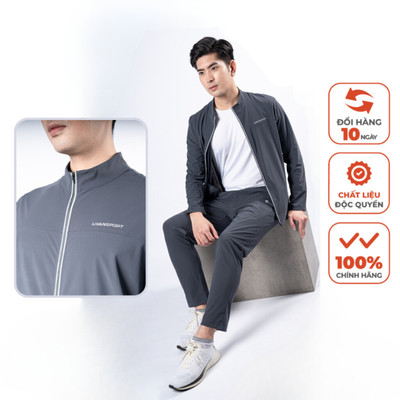 Bộ Đồ Áo Khoác & Quần Gió Cao Cấp Nam Livan Sport LV23222201, Bộ Gió Nam 1 Lớp, Bộ Quần Áo Thể Thao Nam